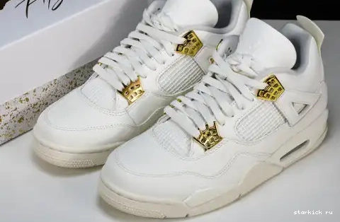 Jordan Gold Metallic AQ9129-170 AQ9129-170 Retro 4 0506